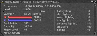 Signature for player Hades Nerion Paladin